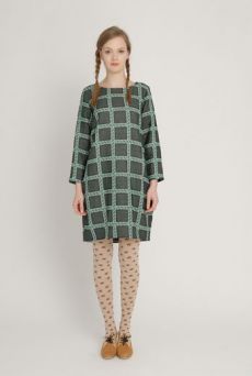 AW1213 ROPEY HERITAGE POCKET MATTER DRESS - EVERGREEN - Other Image